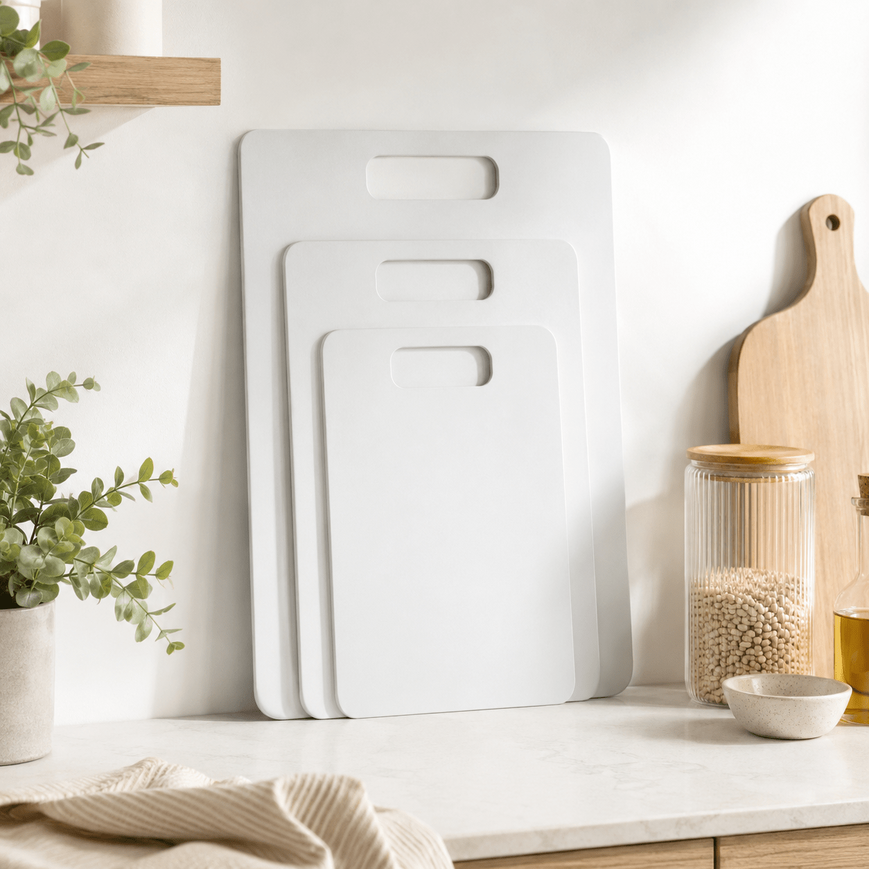Luma & Home Wood Fibre Chopping Board 3 Piece Set