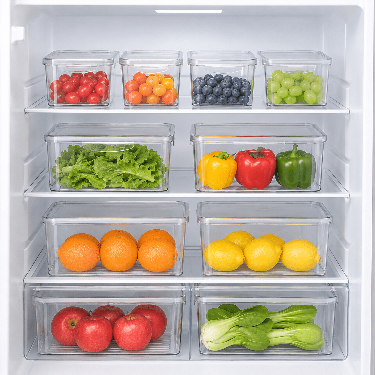 Luma & Home Ultimate Fridge Organisation Set 10-Piece Clear