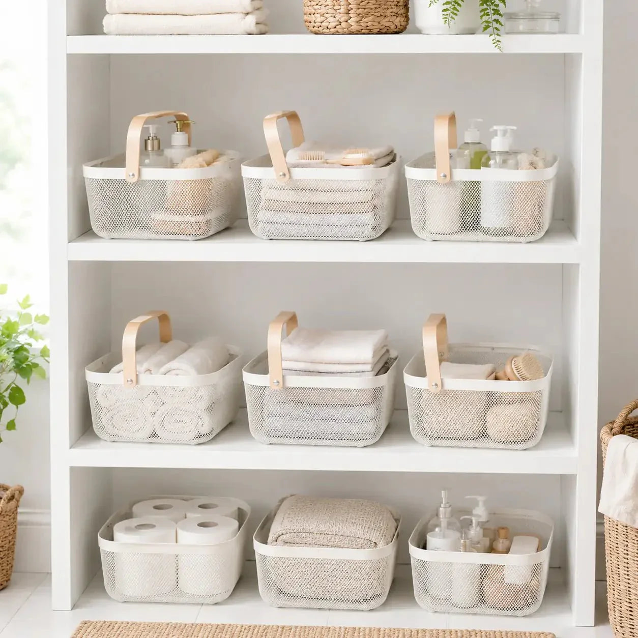 Luma & Home Mesh Storage Basket 6-Piece Set