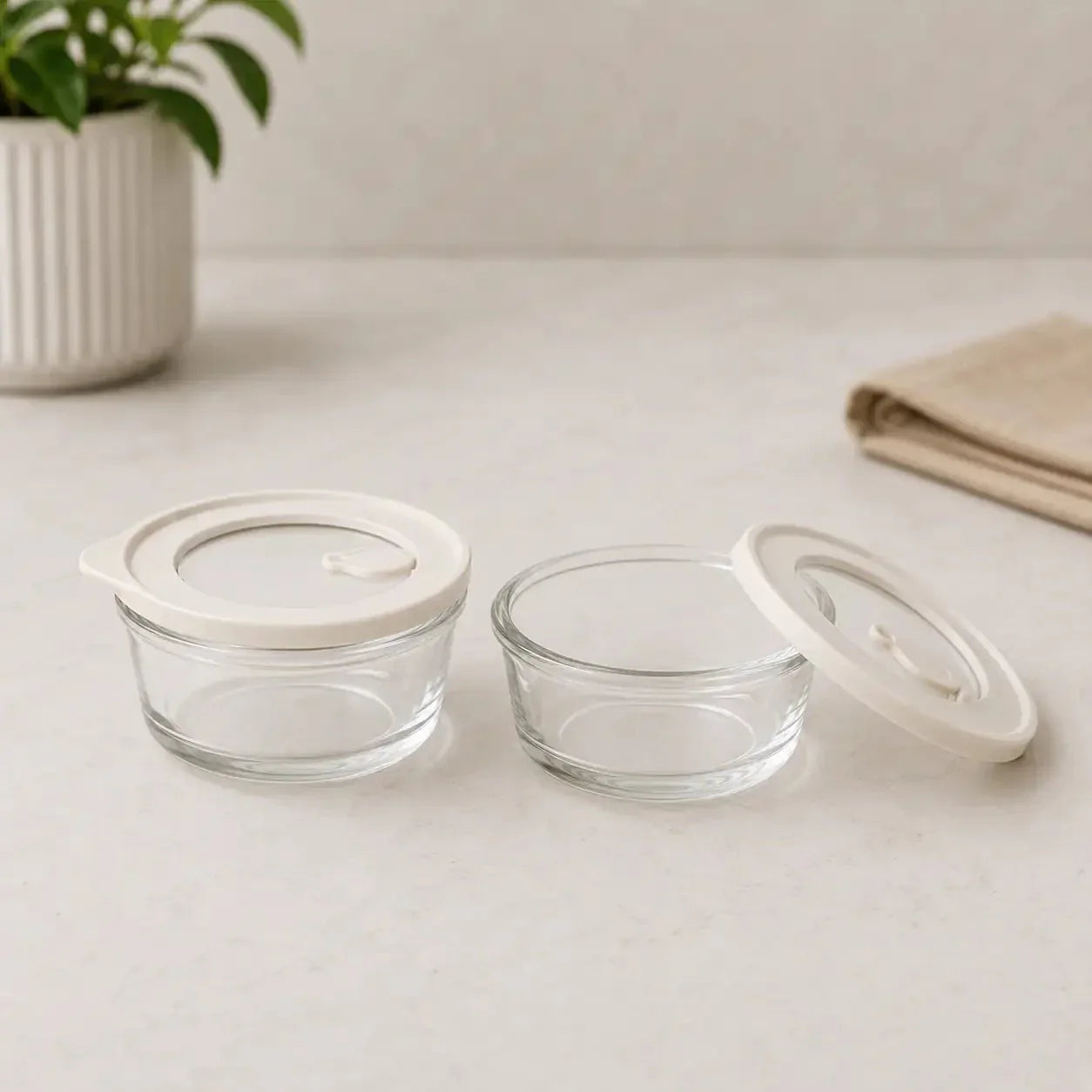 Luma & Home Glass Food Storage Containers 200ml 2pc Set