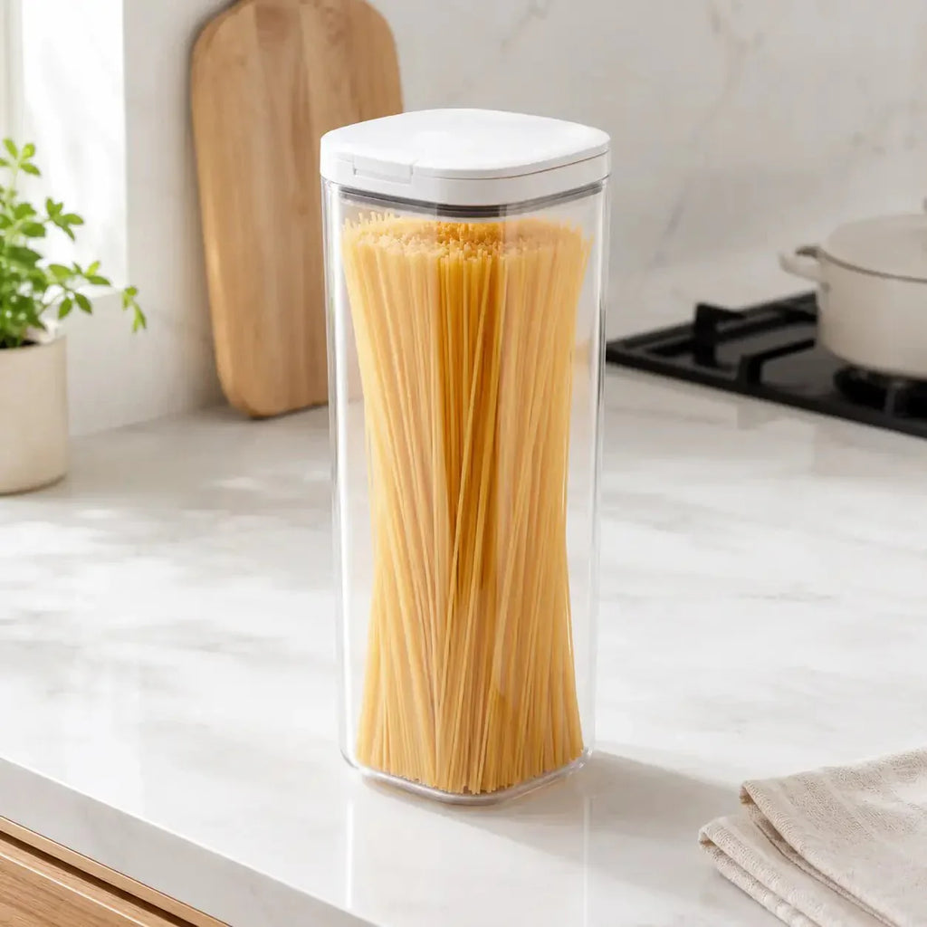Luma & Home Push Top Pantry Container 3L White Lid